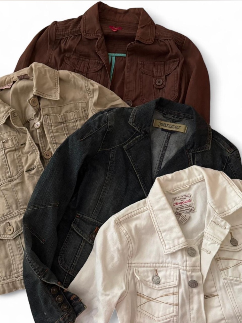 4-Piece Vintage Y2K Jackets Bundle